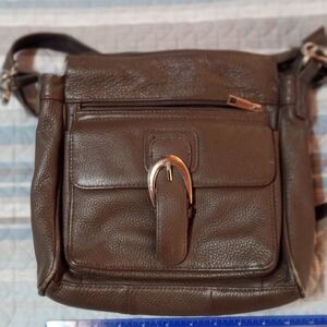 Roma Handgun Leather Shoulder Bag